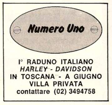 1985 Primo Raduno Harley-Davidson