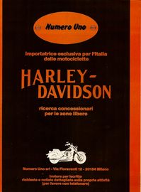 1988 Pubblicità Harley-Davidson Carlo Talamo