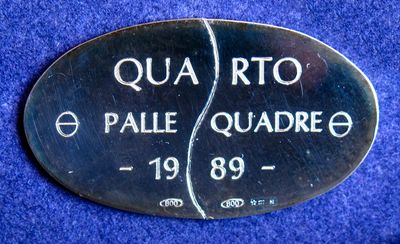 1989 Carlo Talamo 4° Pallequadre medaglietta
