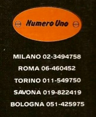 1989 Concessionarie Numero Uno in Italia