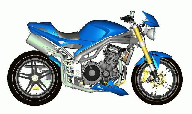 2004 Triumph Speed Triple MY2005 - CAD