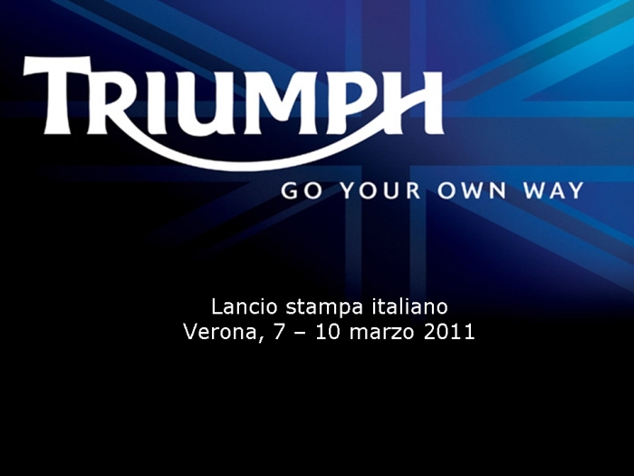 2011 Triumph Cruiser Lancio Stampa Italia America Speedmaster Thunderbird Storm