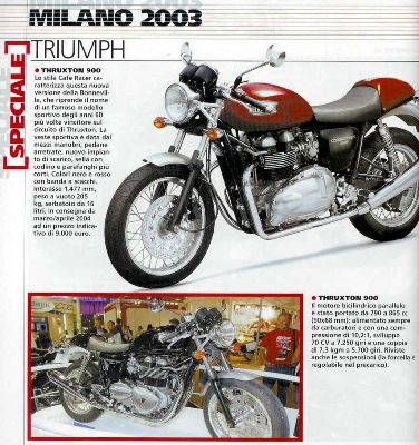2003 Triumph Thruxton 900 Salone EICMA