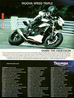 2010 Triumph Pubblicità Speed Triple MY2011