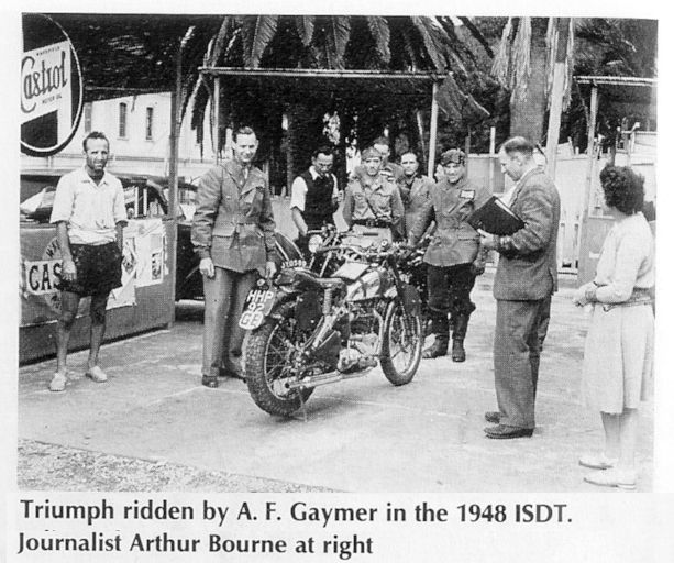 1948 Triumph ISDT A F Gaymer