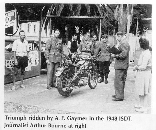 1948 Triumph ISDT A F Gaymer