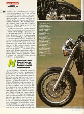 1995 Triumph Thunderbird 900 Motociclismo