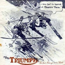 Pubblicit Advertising Triumph Motorcycles