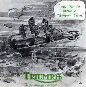 Pubblicit Advertising Triumph Motorcycles
