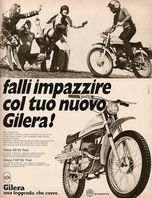 Pubblicit anni 70 Gilera