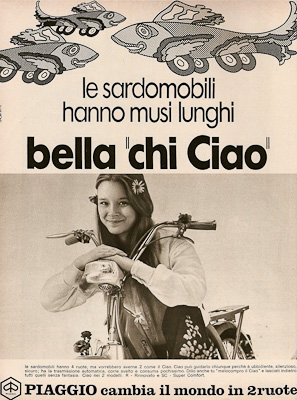 Pubblicit anni 70 Piaggio Vespa Ciao