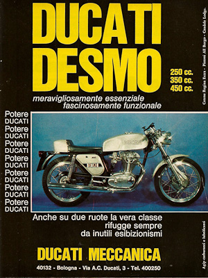 Pubblicit anni 70 Ducati