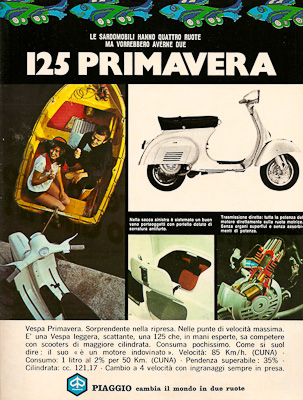 Pubblicit anni 70 Piaggio Vespa Ciao