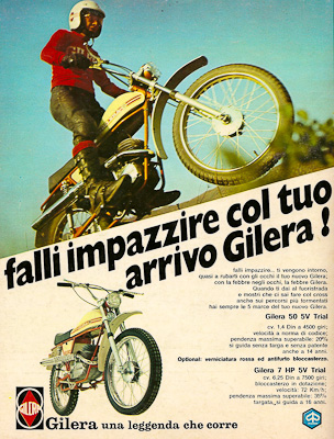 Pubblicit anni 70 Gilera