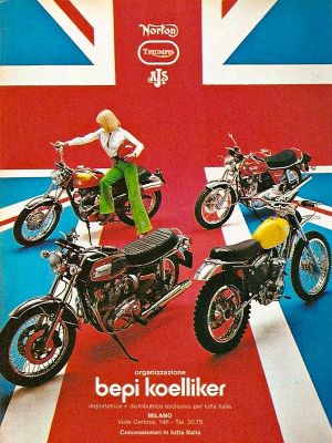 Pubblicità Advertising Triumph Motorcycles