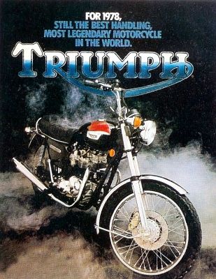 Pubblicit Advertising Triumph Motorcycles