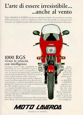 Pubblicit anni 70 Laverda