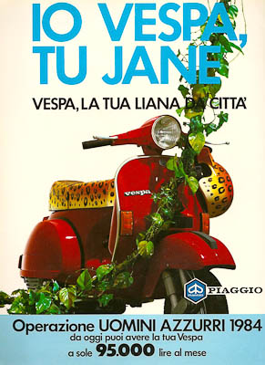 Pubblicit anni 70 Piaggio Vespa Ciao