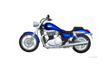 2009 Triumph Thunderbird Twin 3D CAD drawing