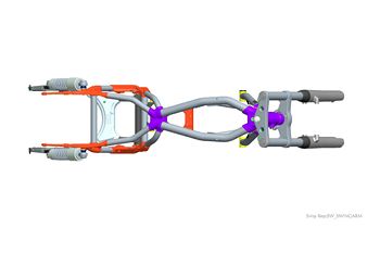2009 Triumph Thunderbird Twin 3D CAD drawing
