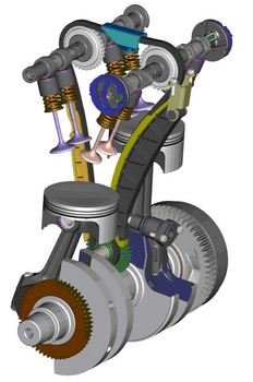 2009 Triumph Thunderbird Twin 3D CAD drawing
