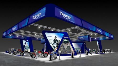 2001 Triumph Eicma stand rendering