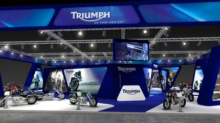 2001 Triumph Eicma stand rendering