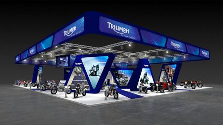 2001 Triumph Eicma stand rendering