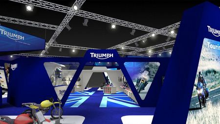 2001 Triumph Eicma stand rendering