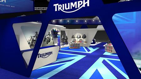 2001 Triumph Eicma stand rendering