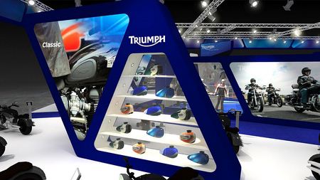 2001 Triumph Eicma stand rendering