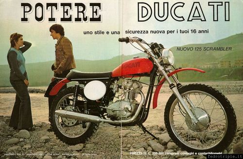 Pubblicit anni 70 Ducati