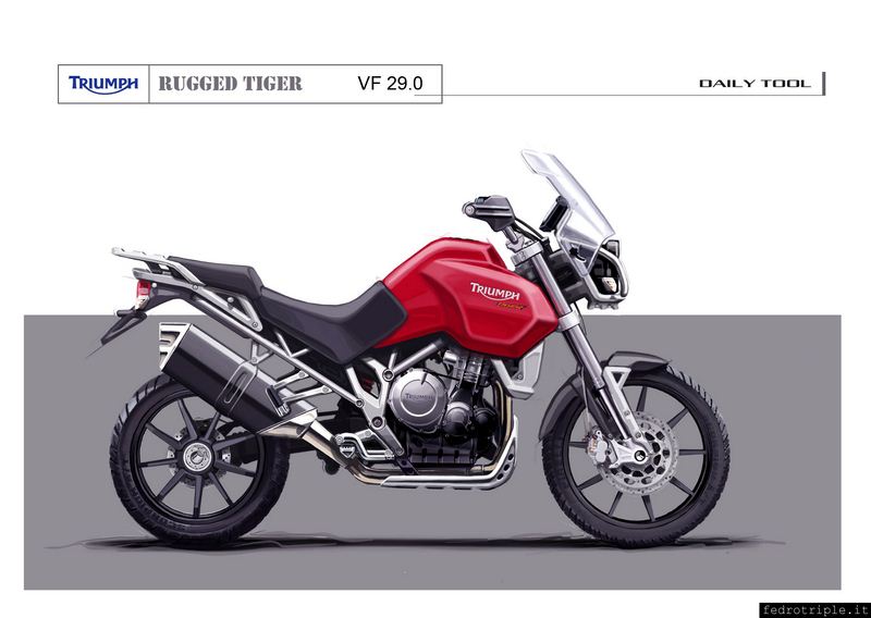 2006 Triumph Explorer sketch drawings bozzetto