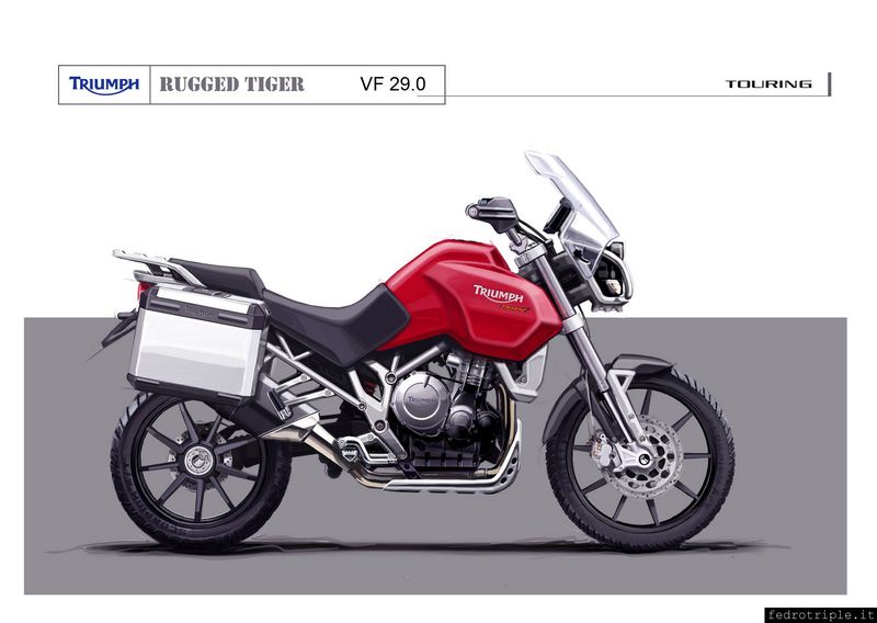 2006 Triumph Explorer sketch drawings bozzetto