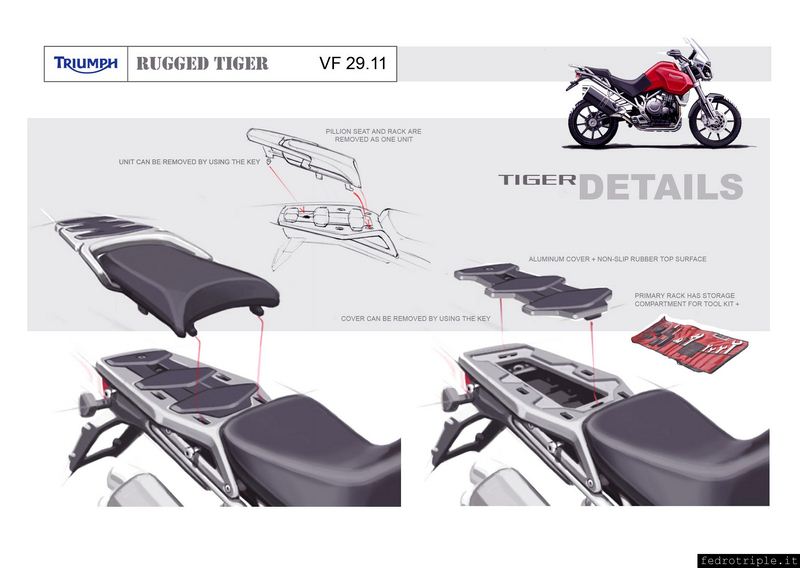 2006 Triumph Explorer sketch drawings bozzetto