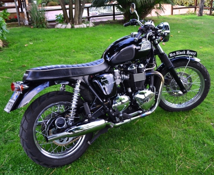 La Bonneville Black Heart di Rocco