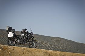 2012 Triumph Tiger Explorer 1200 lancio stampa