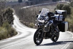 2012 Triumph Tiger Explorer 1200 lancio stampa