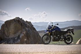 2012 Triumph Tiger Explorer 1200 lancio stampa