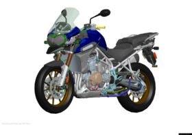 2012 Triumph Tiger Explorer CAD drawings disegni