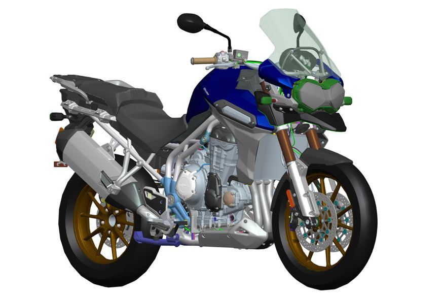 2012 Triumph Tiger Explorer CAD drawings disegni