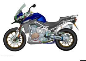2012 Triumph Tiger Explorer CAD drawings disegni