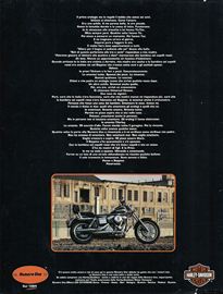 1991 pubblicit Harley-Davidson Carlo Talamo