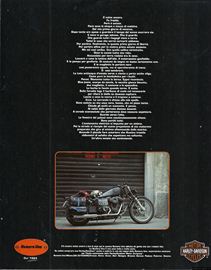 1992 pubblicit Harley-Davidson Carlo Talamo