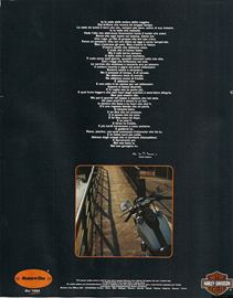 1994 pubblicit Harley-Davidson Carlo Talamo