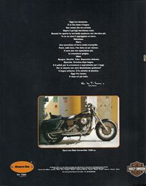 1994 pubblicit Harley-Davidson Carlo Talamo