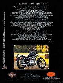 1998 pubblicit Harley-Davidson Carlo Talamo