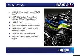 2010 Triumph Speed Triple MY2011 Presentation