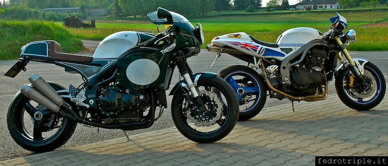 Special Triumph Speed Triple Bloody Blaster e Zanna Bianca