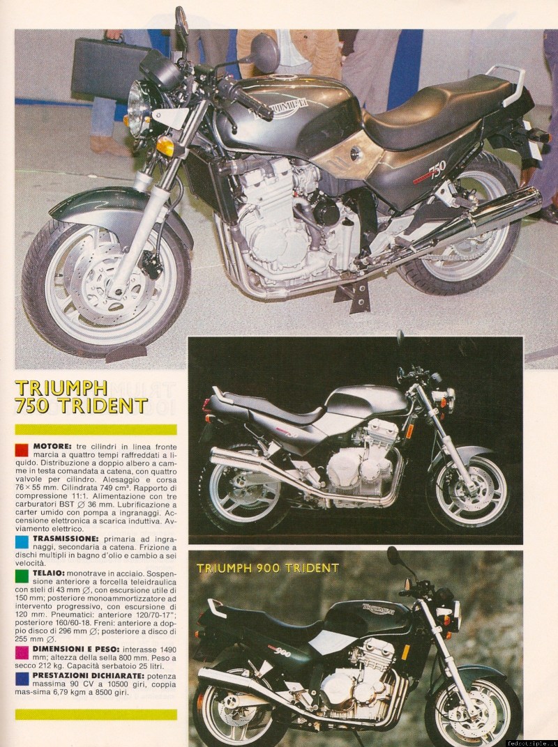 1990 Triumph Trident Motospint Salone Colonia